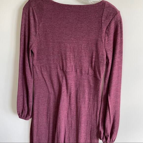 Chaser Triblend Blouson Sleeve Hi Lo Midi Dress - Picture 5 of 6